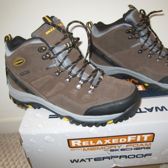 Skechers relaxed fit memory foam mens boots Clearance